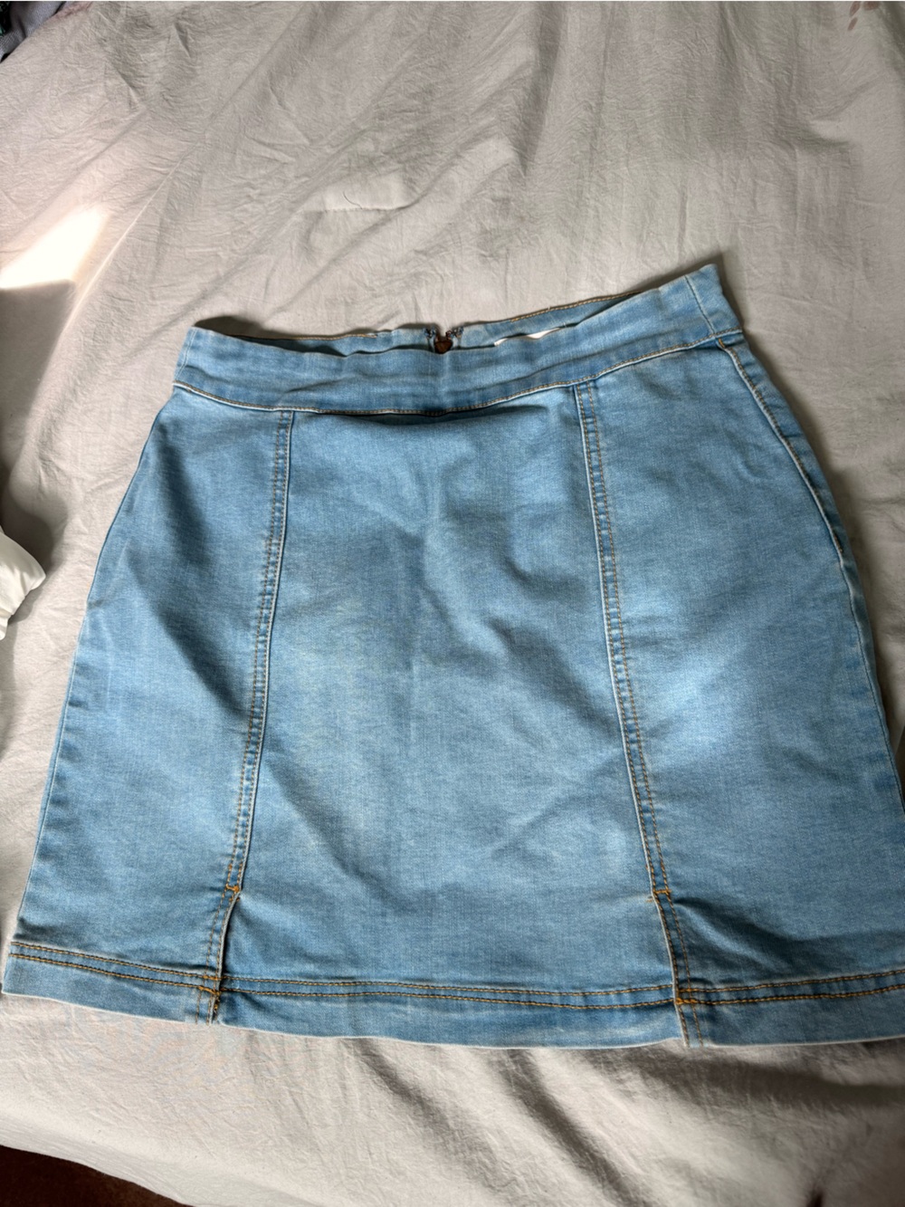 Forever 21 Light Blue Denim Mini Skirt